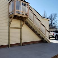 Custom stairway and deck